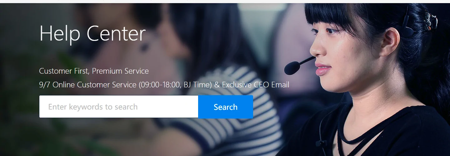 Operator help centre: 9/7 online service hours and the CEO email line